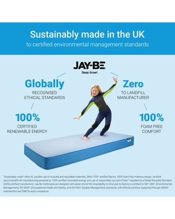 Jay-Be Kids Waterproof Anti-Microbial Sprung Mattress - European Single