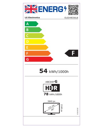 LG OLED48C66LB 48in OLED Evo AI 4K Smart TV