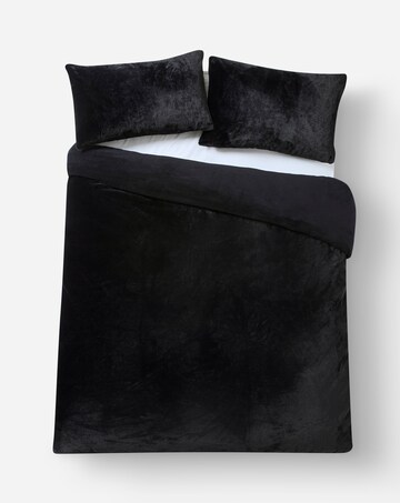 Plain Plush Fleece Duvet Cover Set
