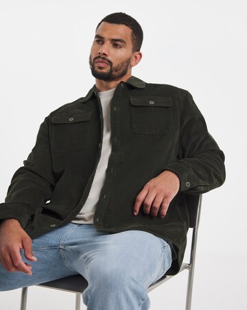 Jack & Jones Regent Cord Overshirt - Khaki