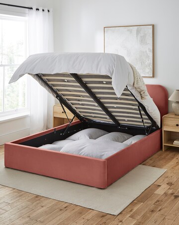 Emery Velvet Ottoman Bedframe