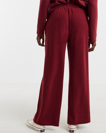 Red Cosy Wide Leg Jogger
