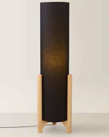 ValueLights Henry Charcoal Midi Floor Lamp