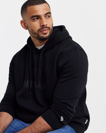 Jack & Jones Frederiksberg Monogram Sweat Hoodie - Black