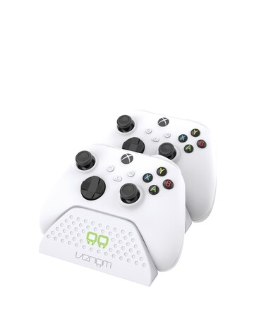 Venom Xbox Twin Controller Docking Station - White