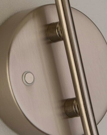 Averon Pair of Satin Silver Rechargeable Wall Lights