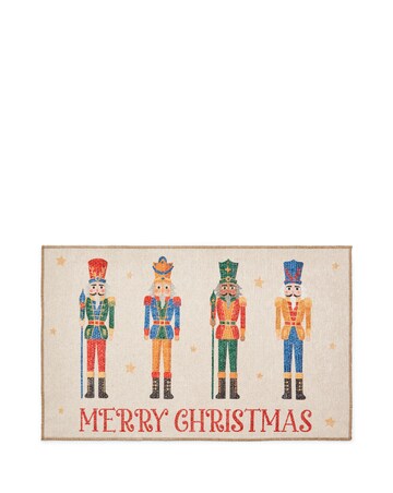 Christmas Nutcrackers Washable Doormat
