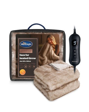 Silentnight Prestige Faux Fur Heated Throw