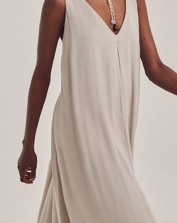 Anthology Linen Mix Pleat Dress