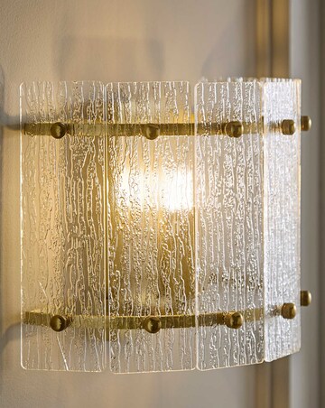 ValueLights Darcy Brushed Gold Flush Wall Light