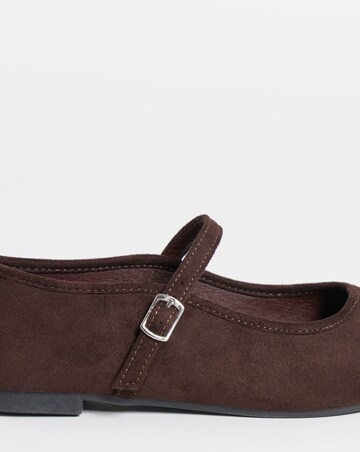 Sophia Mary Jane Flat Shoes - Wide Fit (E)