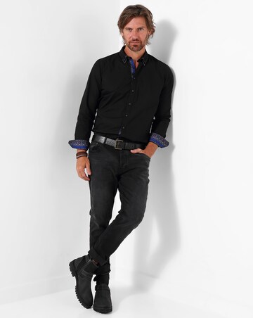 Joe Browns Distinctive Double Collar Smart Shirt - Black