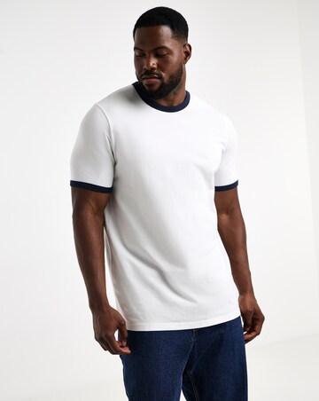 Contrast Ringer T-Shirt Reg-Fit Long
