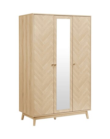 Herringford 3 Door Wardrobe With Mirror