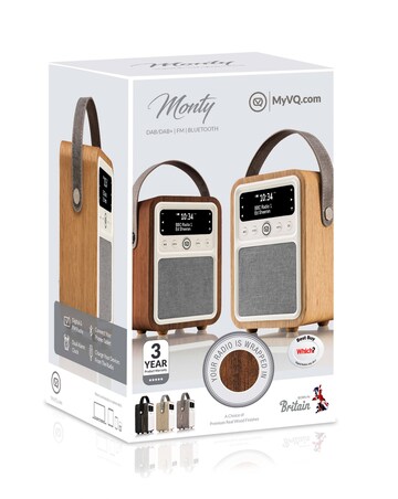 VQ Retro Mini DAB Radio - Walnut