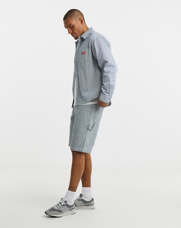 Dickies Long Sleeve Hickory Worker Shirt - Retro Indigo