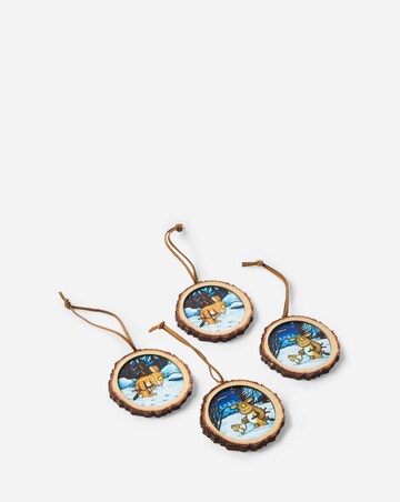 Gisela Graham Gruffalo's Child Wooden Hanging Decorations - Set of 4