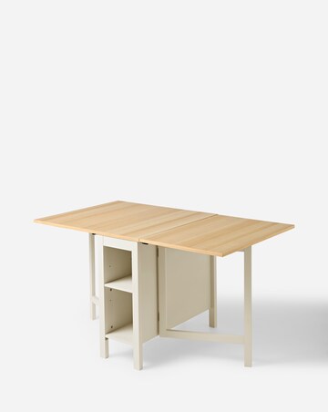 Nelle Dropleaf Two Tone Dining Table