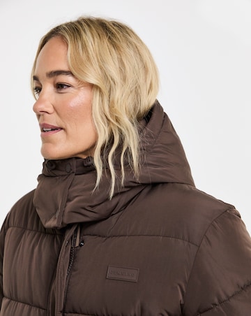 Gym King Longline Quilted Puffer Coat