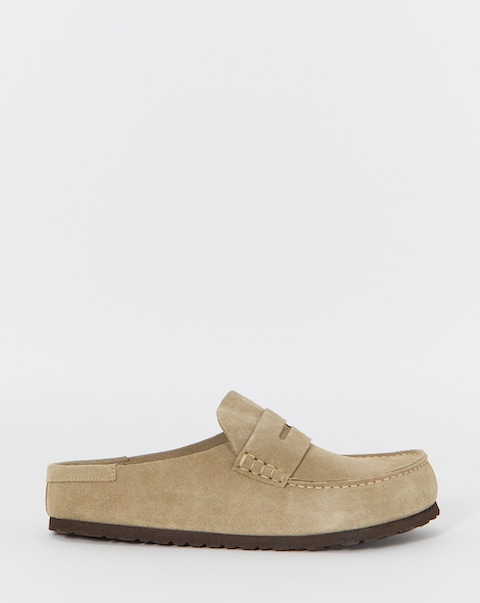 Birkenstock Classic Suede Naples Loafers - Taupe