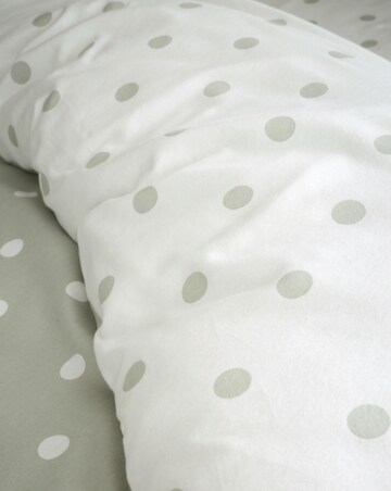 Catherine Lansfield Brushed Polka Dot Duvet Cover Set