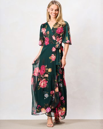 Hope & Ivy The Tamra Wrap Dress