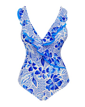 MAGISCULPT Medium Control Ruffle Swimsuit