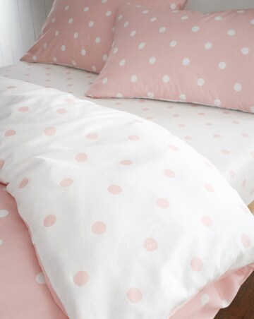 Catherine Lansfield Brushed Polka Dot Fitted Sheet