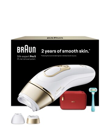 Braun IPL Silk expert Pro 5 At Home Hair Removal 2 Attachment Heads PL5221