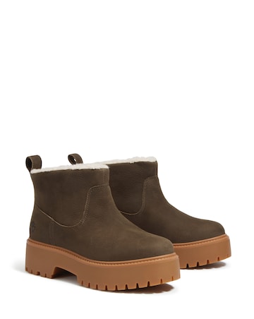 Timberland Brown Stone Street Warm Lined Boots - Standard Fit (D)