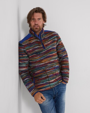 Joe Browns Fabulous Flash Stripe Funnel Neck Top- Multi