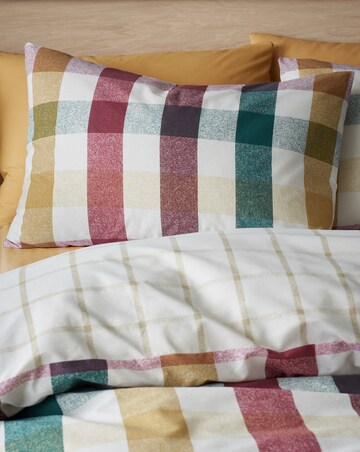 Catherine Lansfield Autumn Check Duvet Cover Set