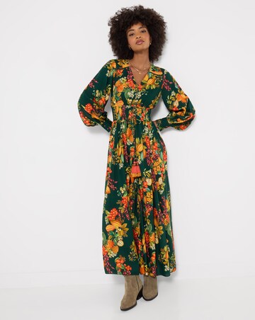 Joe Browns Petite Selena Fruity Long Sleeve Maxi Dress