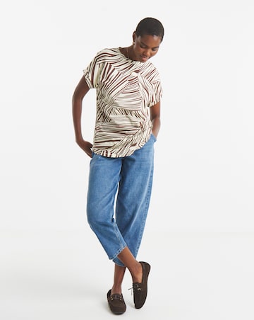 2 Pack Short Sleeve Curved Hem Longline Top