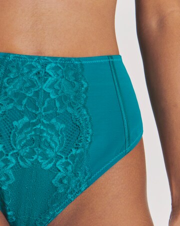 Pretty Secrets Lace Full Brief Knickers Teal