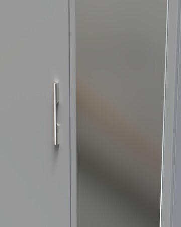 Eider Ready Assembled 2 Door Mirrored Wardrobe - Kids