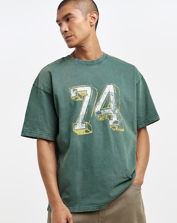 Only & Sons Dunham Washed Loose Fit T-Shirt - Pine Green