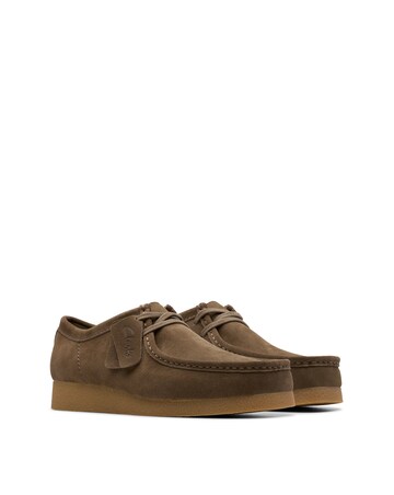 Clarks Wallabee EVO Suede Shoe - Dark Olive