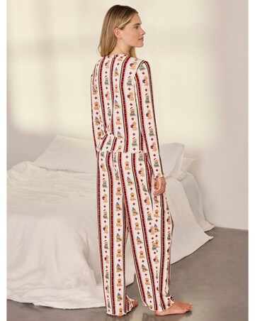 Chelsea Peers Button Down Ribbed Cardigan Pyjama Set