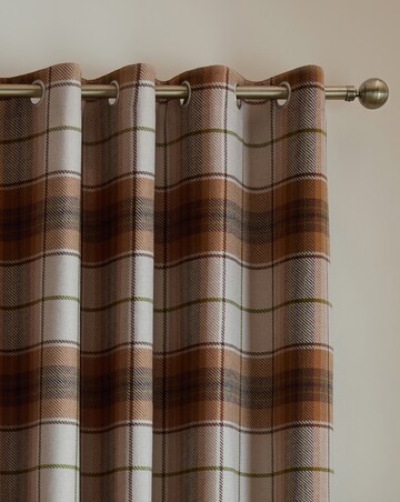 Catherine Lansfield Brushed Woven Glencoe Check Curtains