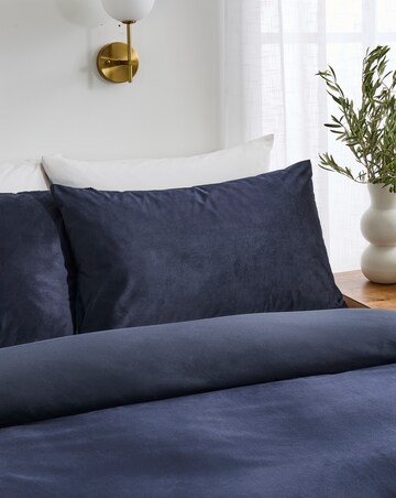 Soft Plain Velvet Duvet Cover Set