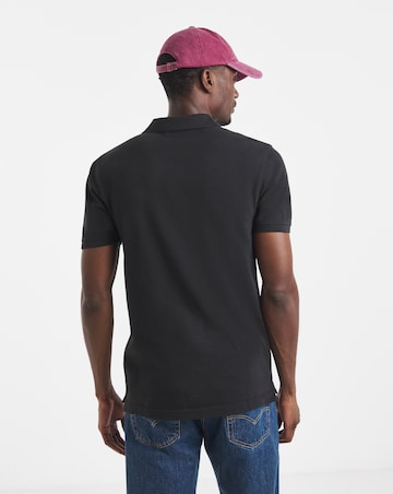 Levi's Short Sleeve Housemark Pique Polo - Black