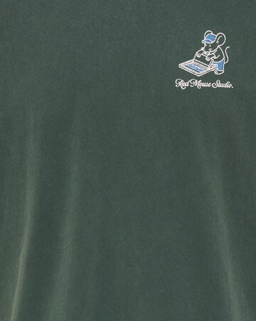 Only & Sons Milo Fixworks Washed Relaxed Fit T-Shirt - Pine Green