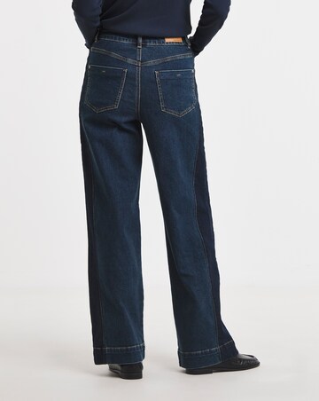 Authentic Side Stripe Wide Leg Jeans