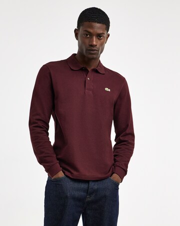 Lacoste Classic Long Sleeve Pique Polo - Burgundy