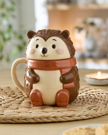 Hazel Hedgehog Ceramic Lidded Mug