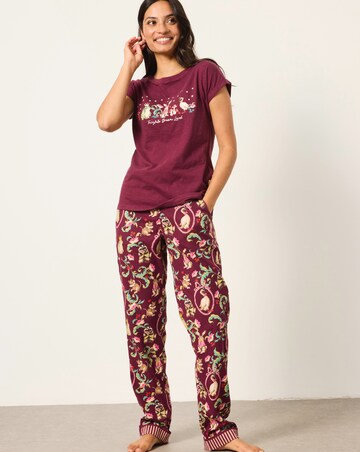 FatFace V&A Eva Fairytale Pyjama Bottoms