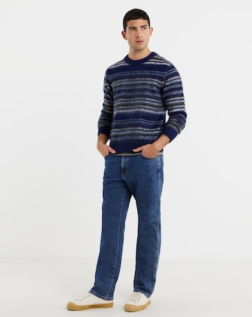 Only & Sons Aiden Relaxed Fit Long Sleeve Crew Knit Jumper - Ocean Blue