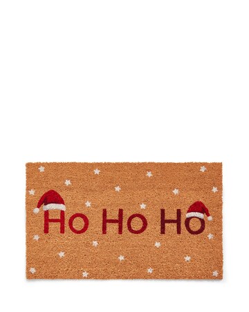 Christmas Ho Ho Ho Coir Doormat
