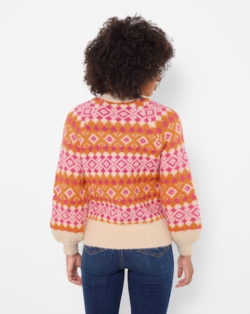 Joe Browns Beautifully Bold Fairisle Zip Front Cardigan